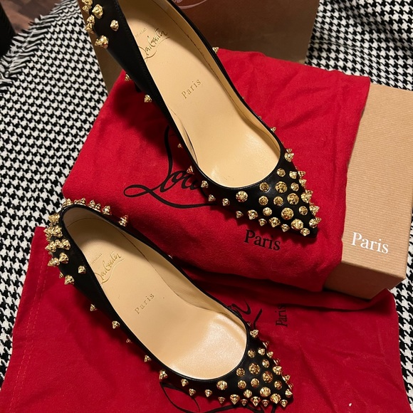 Christian Louboutin Aimantaclou Napa Heels - Picture 2 of 7